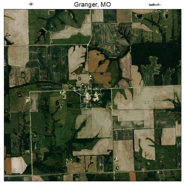 Granger, MO air photo map