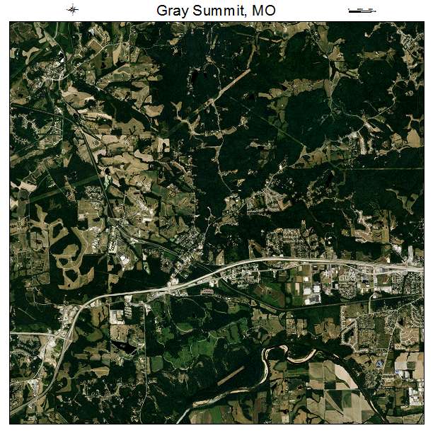 Gray Summit, MO air photo map