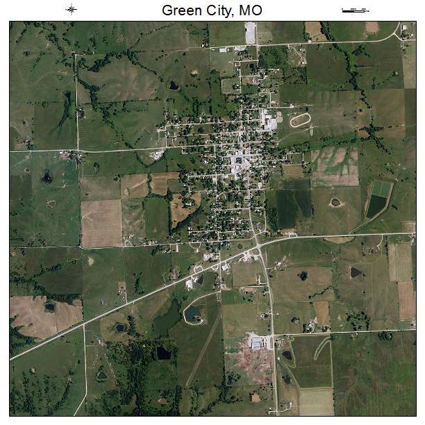 Green City, MO air photo map