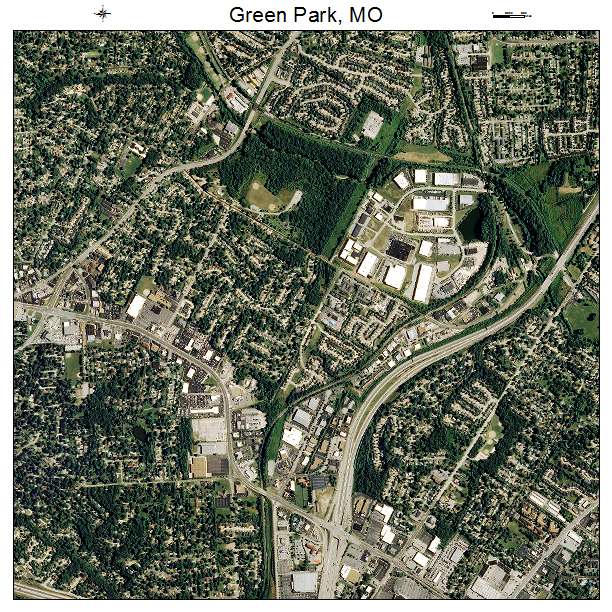 Green Park, MO air photo map