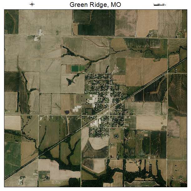 Green Ridge, MO air photo map