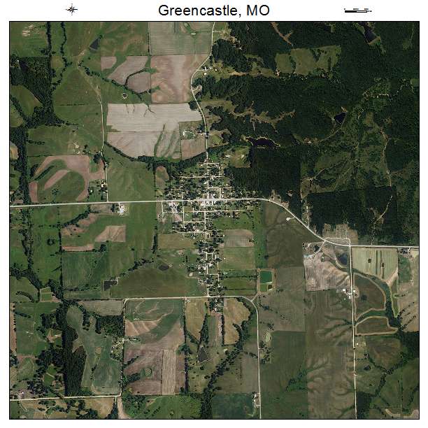Greencastle, MO air photo map