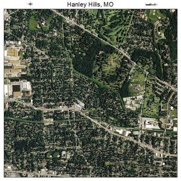 Hanley Hills, MO air photo map