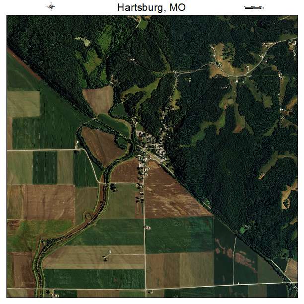 Hartsburg, MO air photo map