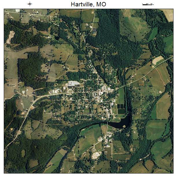 Hartville, MO air photo map