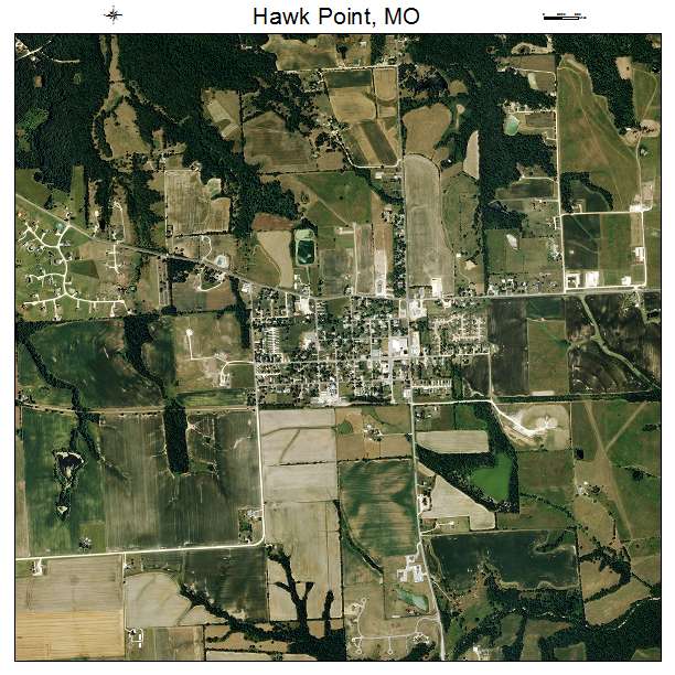 Hawk Point, MO air photo map