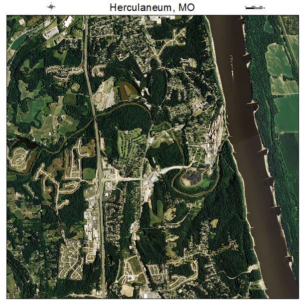 Herculaneum, MO air photo map