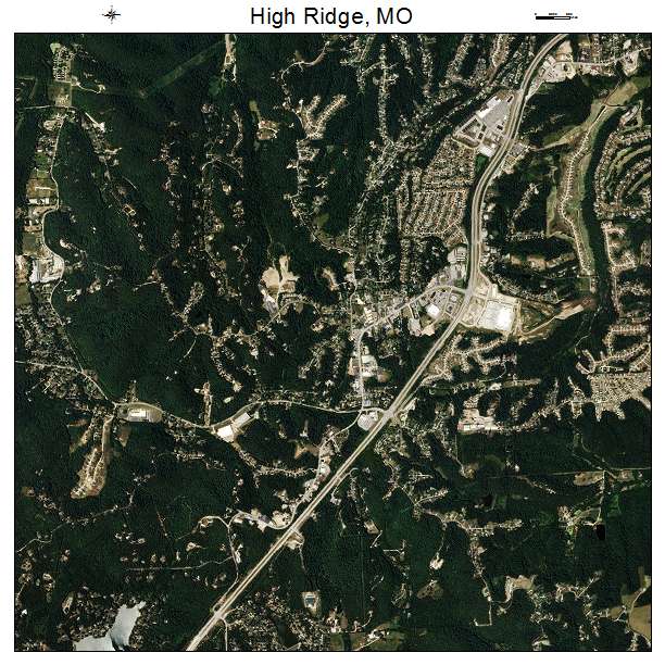 High Ridge, MO air photo map