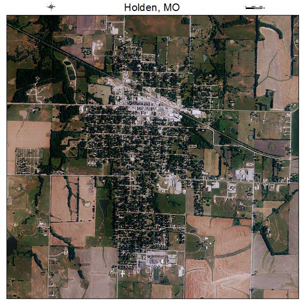 Holden, MO air photo map