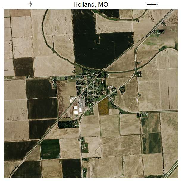 Holland, MO air photo map