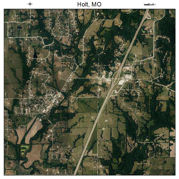 Holt, MO air photo map