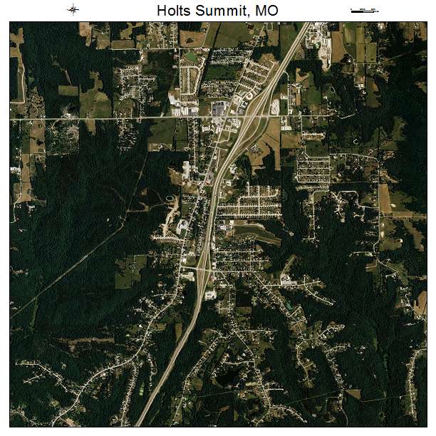 Holts Summit, MO air photo map