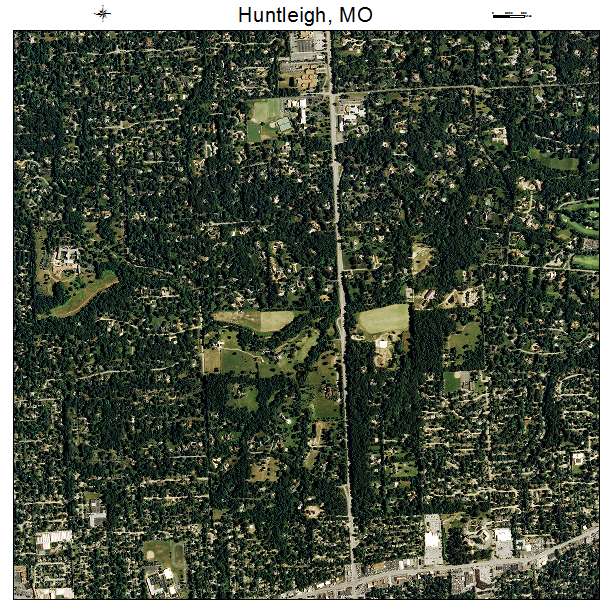 Huntleigh, MO air photo map
