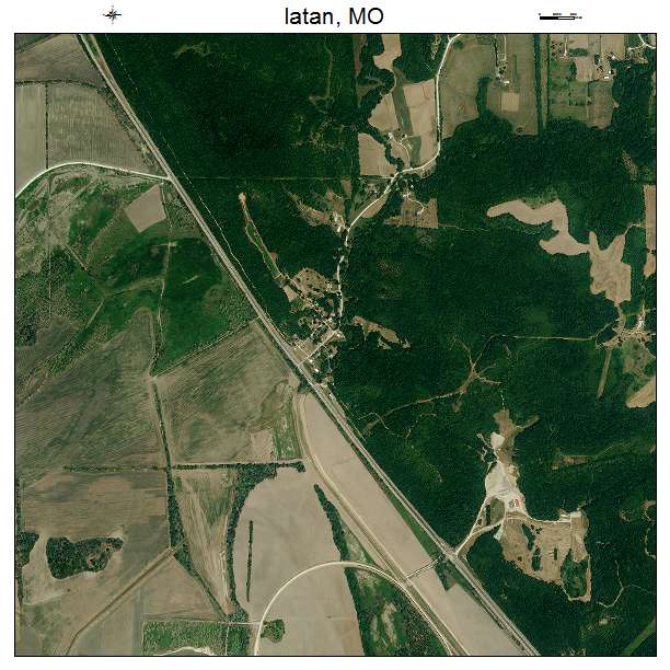Iatan, MO air photo map