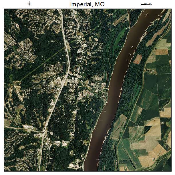 Imperial, MO air photo map