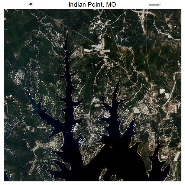 Indian Point, MO air photo map