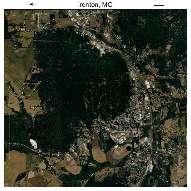 Ironton, MO air photo map