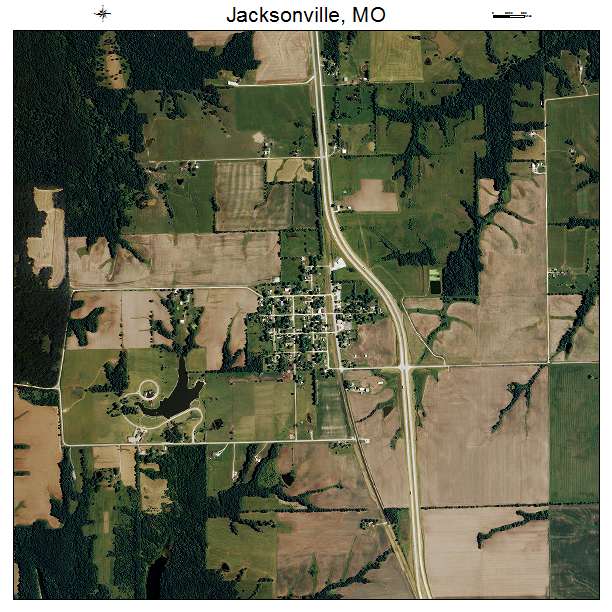 Jacksonville, MO air photo map