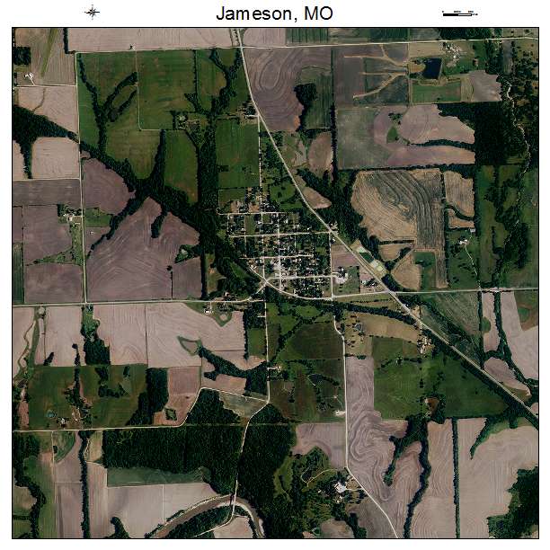Jameson, MO air photo map