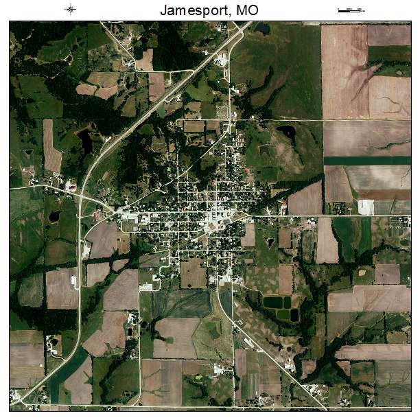 Jamesport, MO air photo map