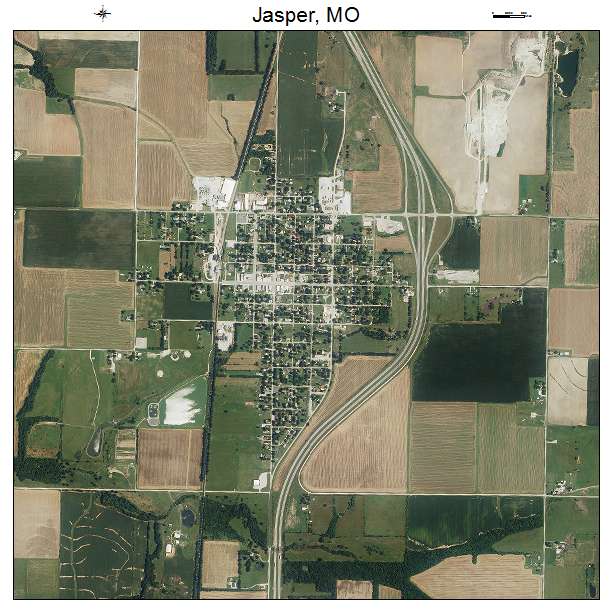 Jasper, MO air photo map