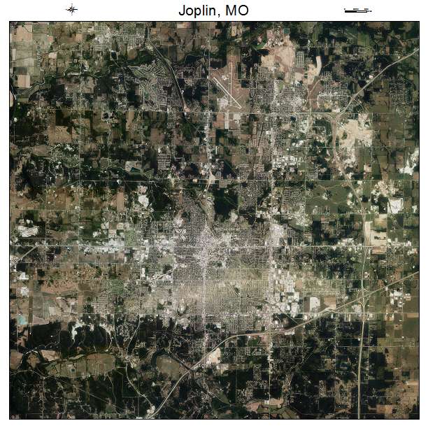 Joplin, MO air photo map