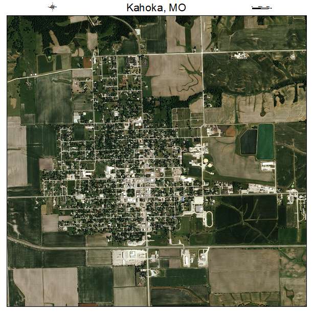 Kahoka, MO air photo map