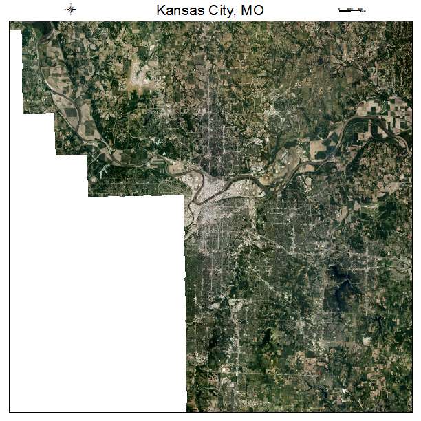 Kansas City, MO air photo map