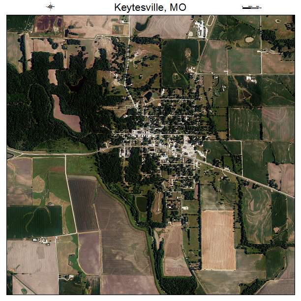 Keytesville, MO air photo map