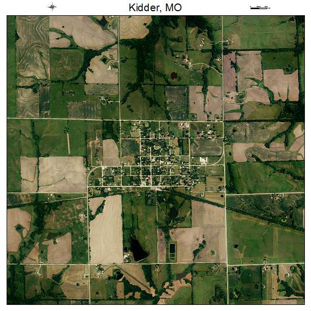 Kidder, MO air photo map