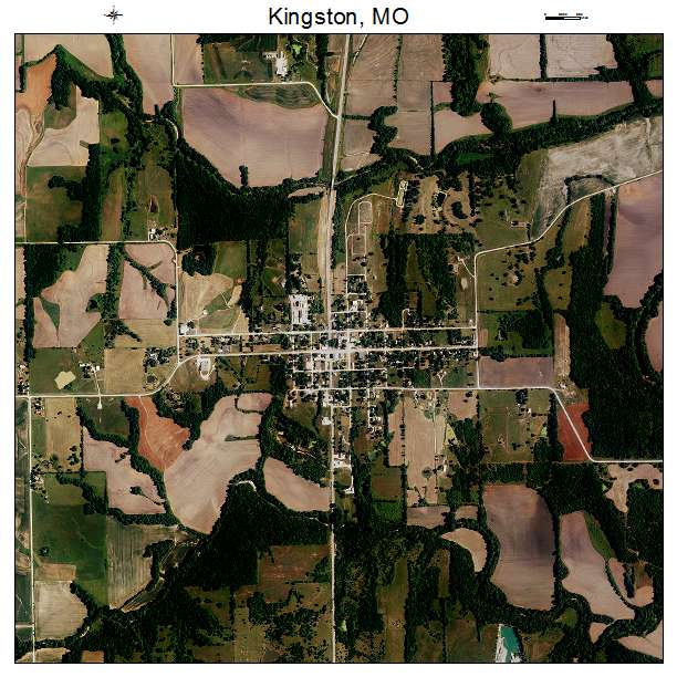 Kingston, MO air photo map