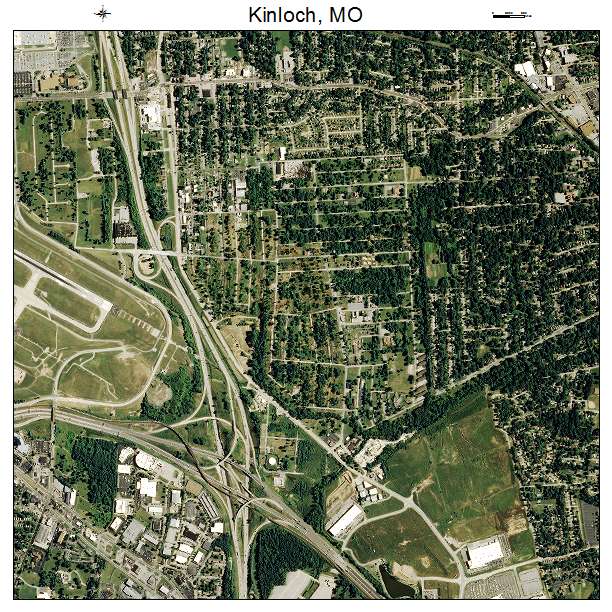 Kinloch, MO air photo map
