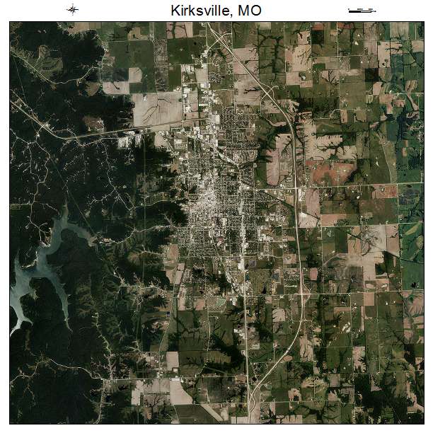 Kirksville, MO air photo map