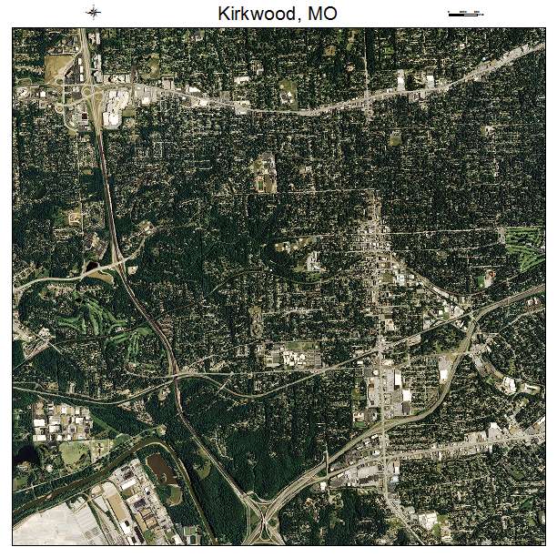 Kirkwood, MO air photo map