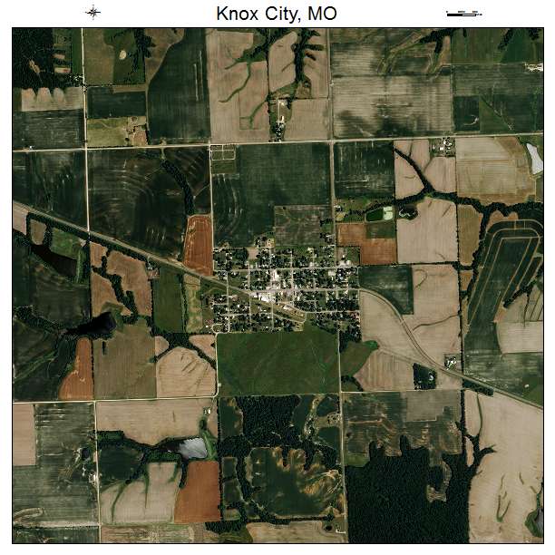 Knox City, MO air photo map