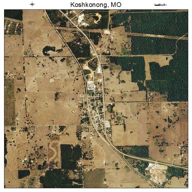 Koshkonong, MO air photo map