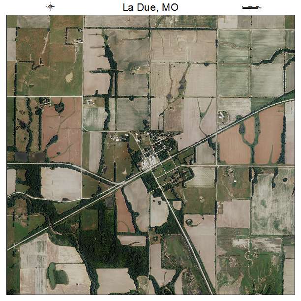 La Due, MO air photo map