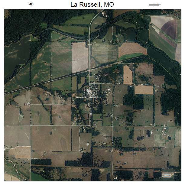 La Russell, MO air photo map
