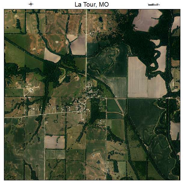 La Tour, MO air photo map