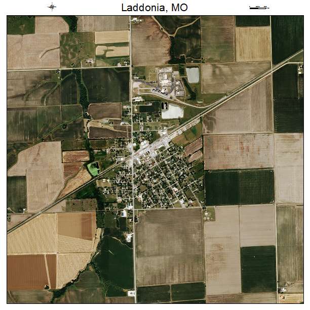 Laddonia, MO air photo map