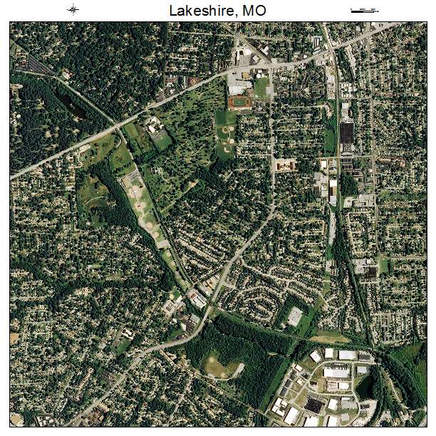 Lakeshire, MO air photo map