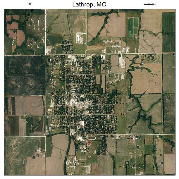 Lathrop, MO air photo map