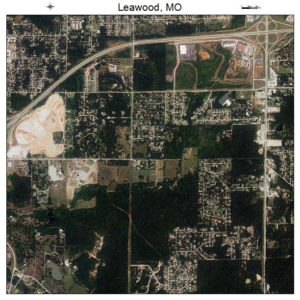 Leawood, MO air photo map