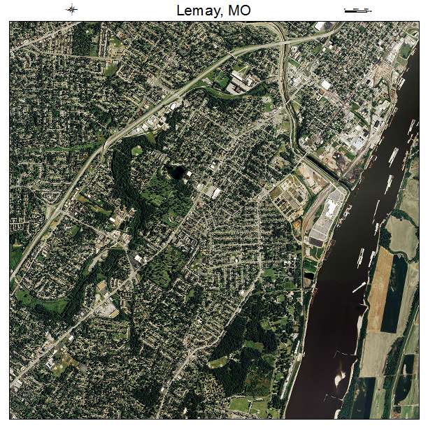 Lemay, MO air photo map