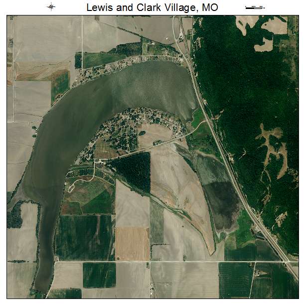 Lewis and Clark Village, MO air photo map