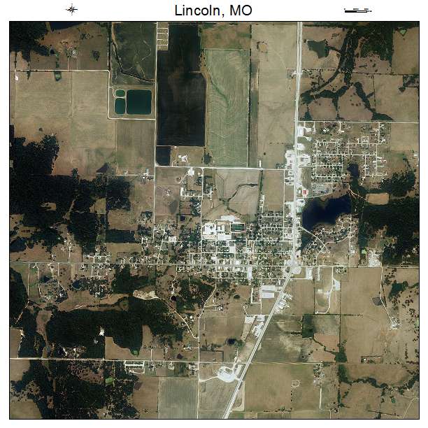 Lincoln, MO air photo map