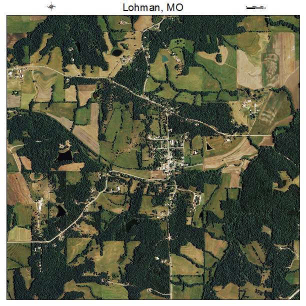 Lohman, MO air photo map