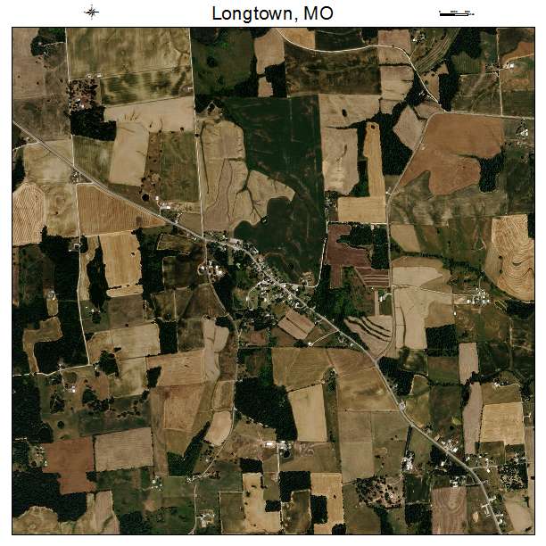 Longtown, MO air photo map