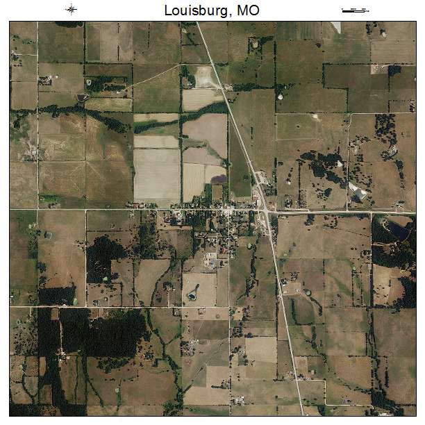Louisburg, MO air photo map