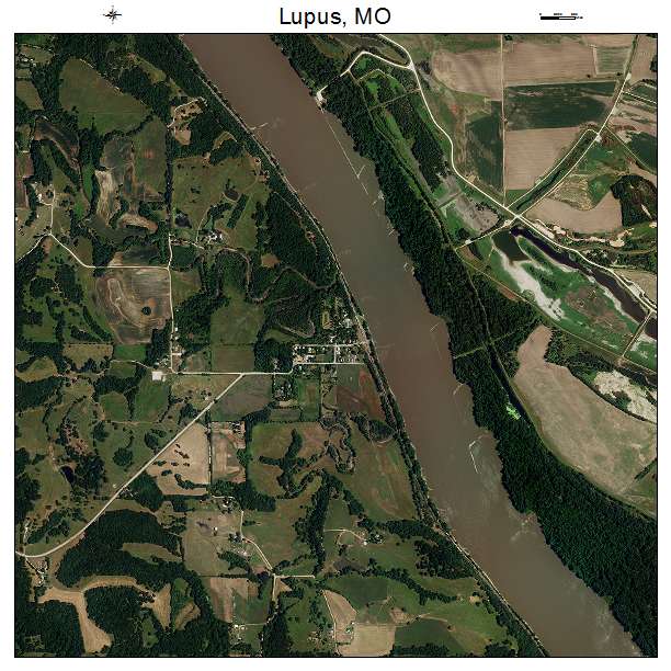 Lupus, MO air photo map